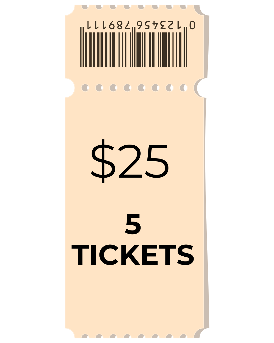 Let's Eat Package - 5 Tickets