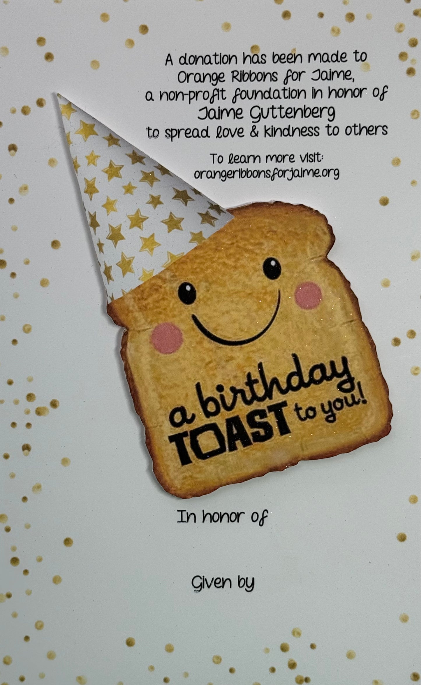 Birthday Card (Birthday Toast) [THREE NON-PERSONALIZED CARDS]