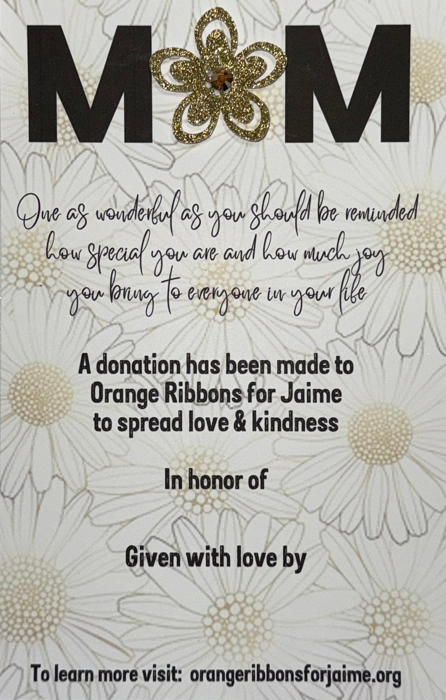 Mother’s Day - gold flower [NEW]