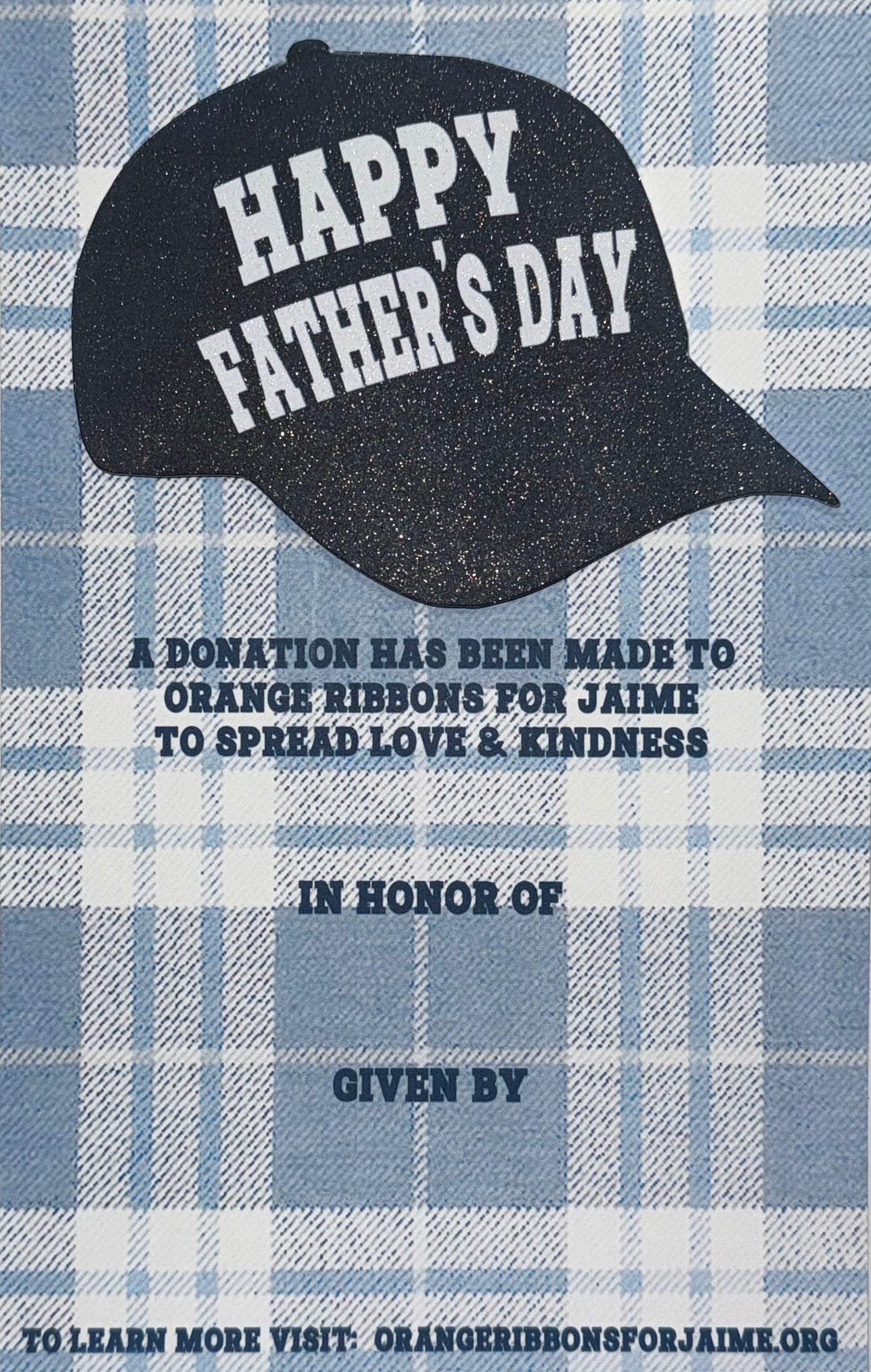 Father’s Day - baseball hat [NEW] (THREE NON-PERSONALIZED CARDS)