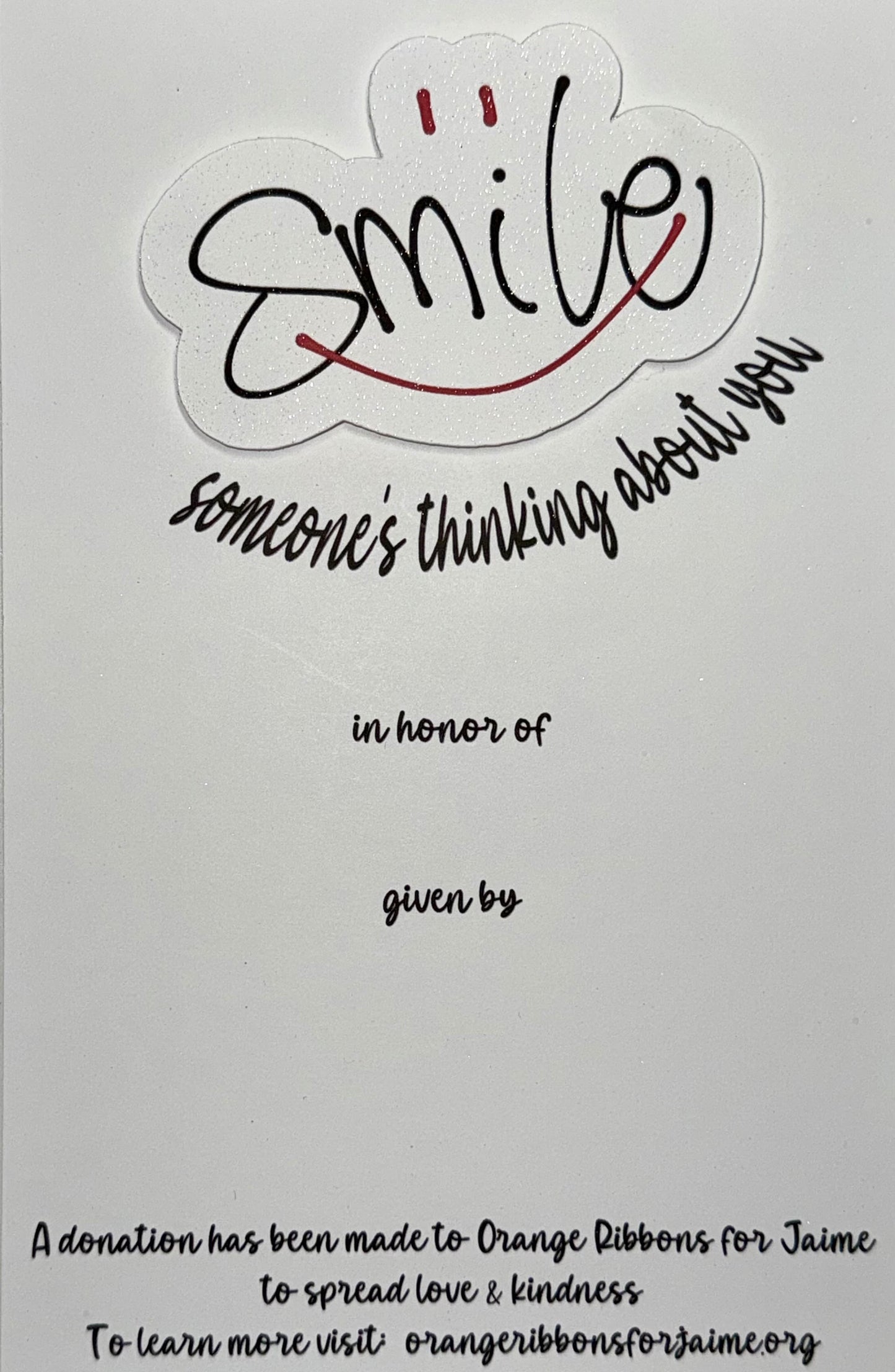 Thinking of You - Smile [NEW] (THREE NON-PERSONALIZED CARDS)